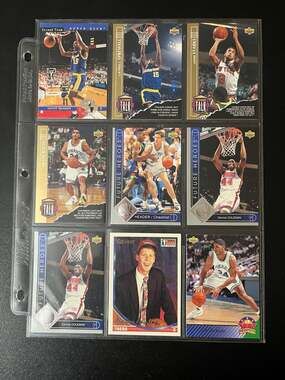 Lot of 18 Vintage 1993-1994 Upper Deck NBA Basketball Trading Cards